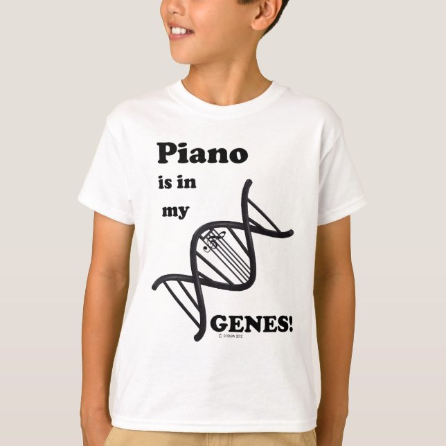 Camiseta El Piano Está En Mis Genes (Anverso)