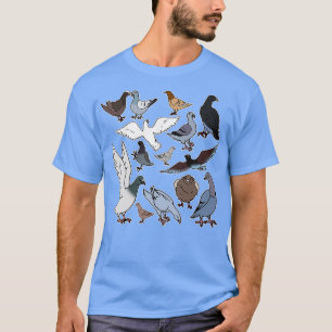 Camiseta El pichón engendra un regalo de pájaro graciosas p