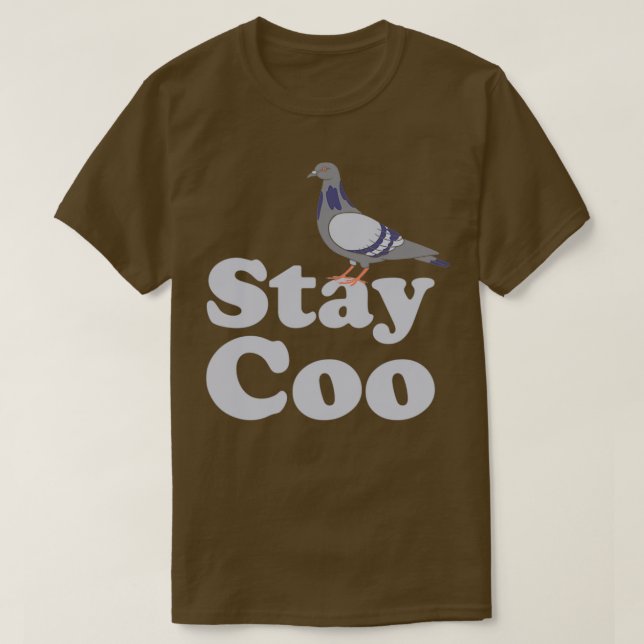 Camiseta El pichón se queda coo pájaros divertidos que ador (Diseño del anverso)