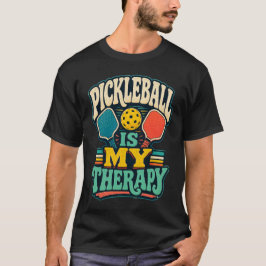 Camiseta El pickleball es mi terapia Deportes retro