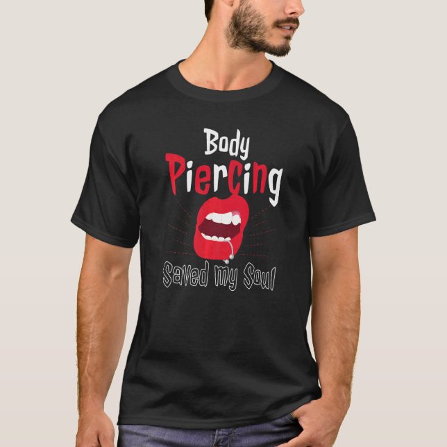 Camiseta El Piercing del Cuerpo de Guay salvó a mis artista (Anverso)