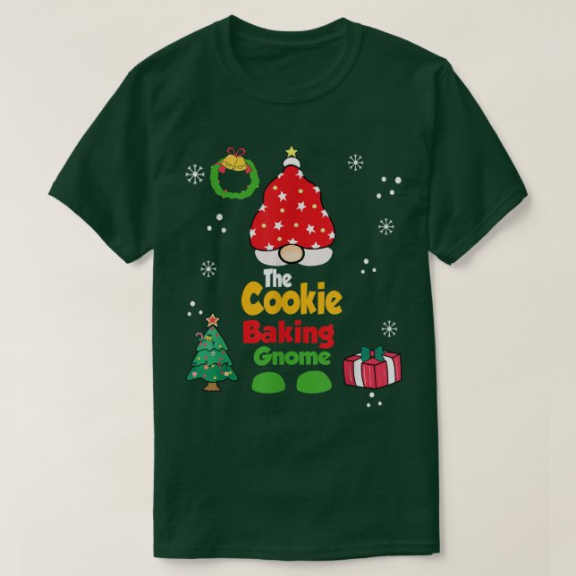 Camiseta el pijama de navidades divertidos de galletas de g (Diseño del anverso)
