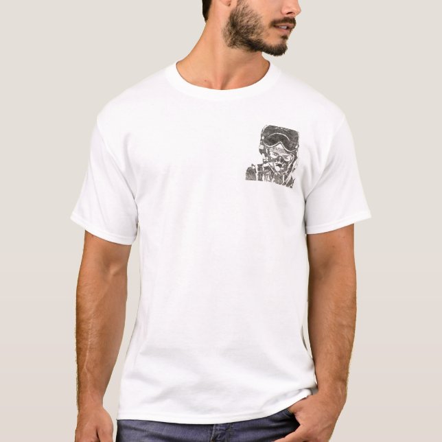 Camiseta El piloto de combatiente lo trae encendido (Anverso)