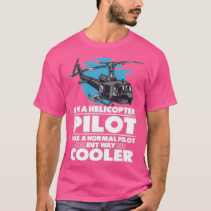 Camiseta El piloto de helicópteros Guay volando largo