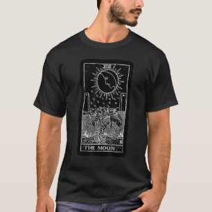 Camiseta El piloto gráfico de la tarjeta Tarot de la Luna y