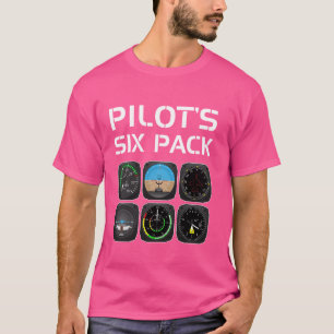 Camiseta El piloto piloto piloto piloto de seis paquetes de
