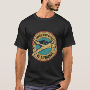 Camiseta El Piloto Que Vola Fácilmente Distraído Por Los Av