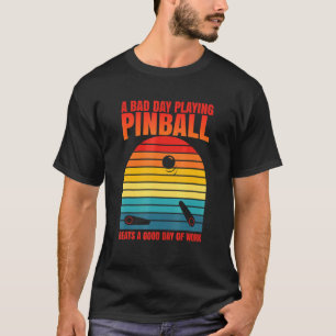 Camiseta El Pinball Retro Gana A La Máquina De Arcade De Tr
