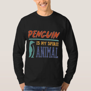 Camiseta El Pingüino Es Mi Espíritu Animal Cute Pingüino 08