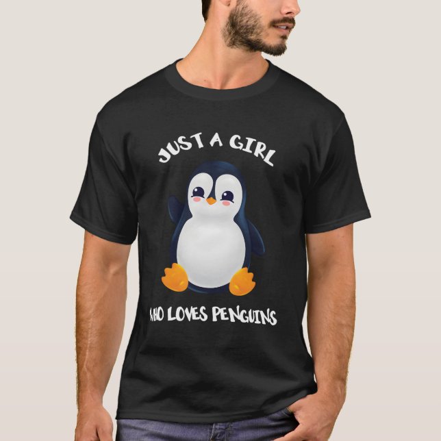 Camiseta El pingüino es sólo un amante de los pingüinos (Anverso)