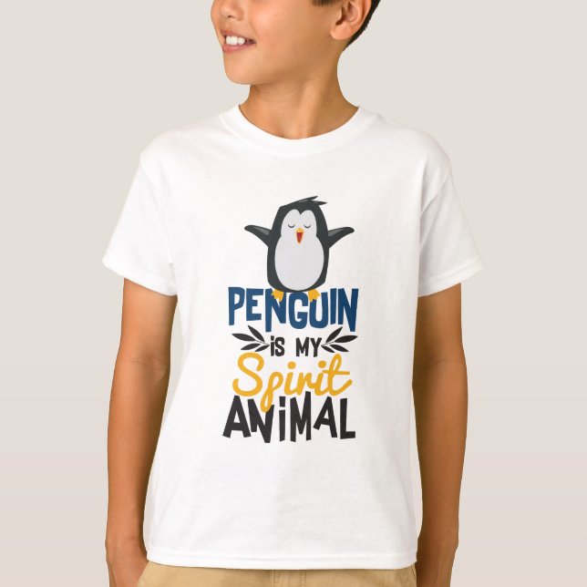 Camiseta El pingüino lindo es mi estampado de animales del (Anverso)