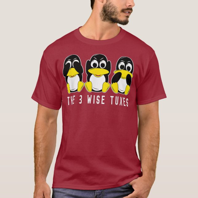 Camiseta El pingüino tues linu para programadores y (Anverso)