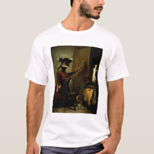 Camiseta El pintor del mono, 1740 (aceite en lona)