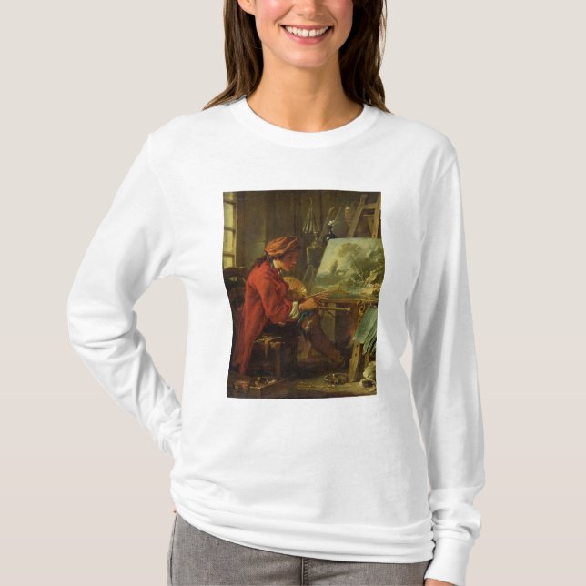 Camiseta El pintor en su estudio (Anverso)