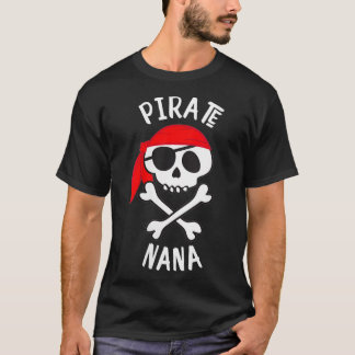Camiseta El pirata de mujeres Nana Jolly Roger VNeck