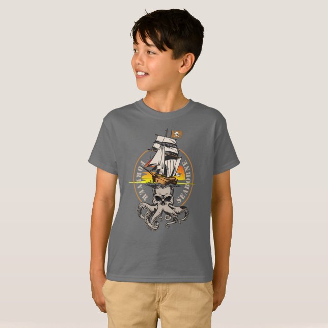 Camiseta El pirata de Seaborne | Niños (Anverso completo)