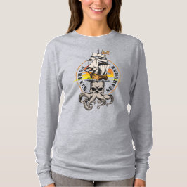 Camiseta El pirata del mar (BLK) | Mujeres de manga larga