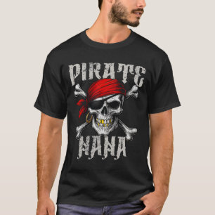 Camiseta El Pirata Nana Jolly Roger Bandera Y Cúlceras De C