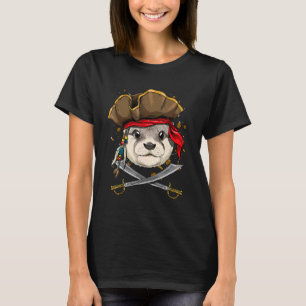 Camiseta El pirata Otter Jolly Roger Bandera Nutrición anim