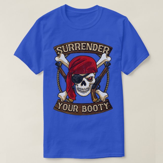 Camiseta El pirata rinde tu humor de Booty Boating (Diseño del anverso)