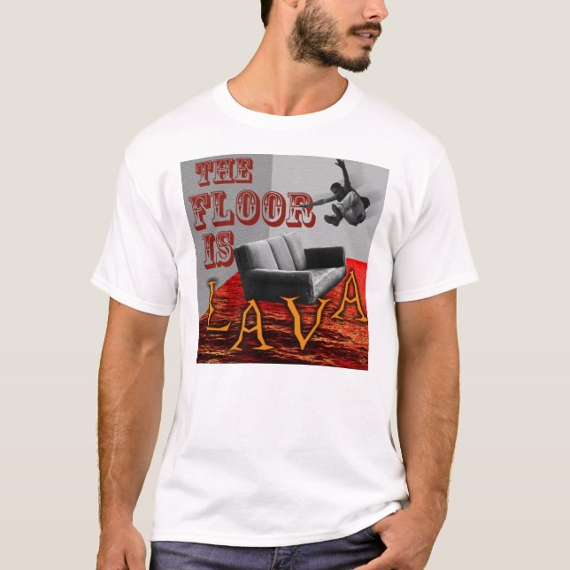 Camiseta ¡El piso es LAVA! (Anverso)