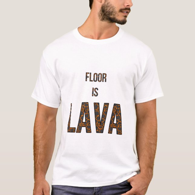 Camiseta El piso es lava - Juego favorito (Anverso)