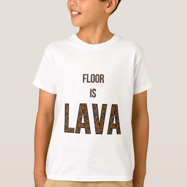 Camiseta El piso es lava - Juego favorito (Anverso)
