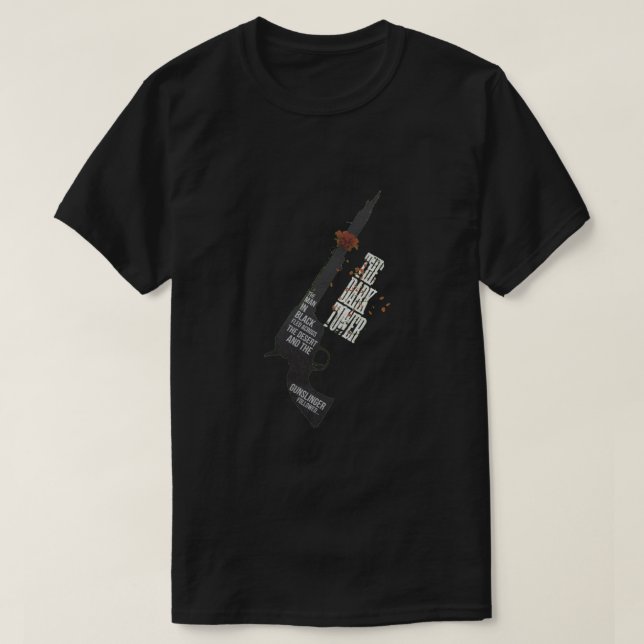 Camiseta El pistolero siguió lo esencial (Diseño del anverso)