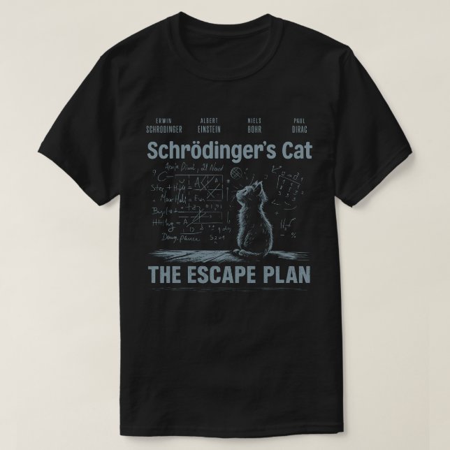 Camiseta El plan de escape de gatos de Schrödinger para la  (Diseño del anverso)