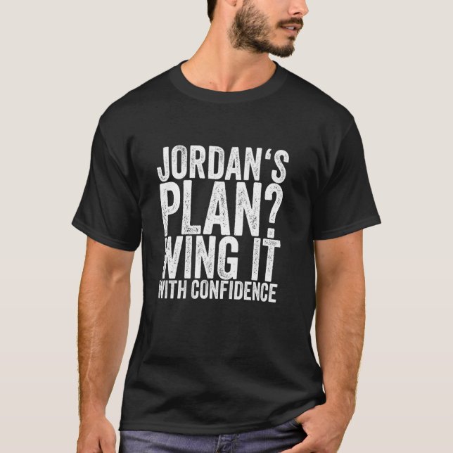 Camiseta El plan de Jordan: improvisar con confianza (Anverso)