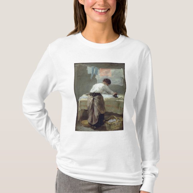 Camiseta El planchar de la mujer (Anverso)