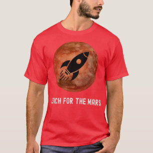 Camiseta El planeta del espacio ultraterrestre en Marte y l