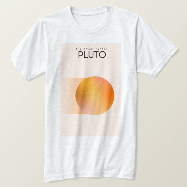 Camiseta El planeta enano Plutón (Anverso del diseño)