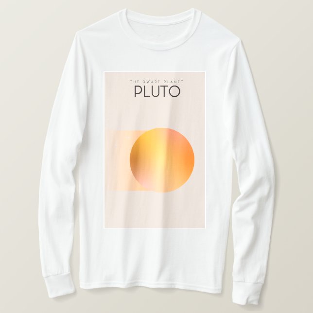 Camiseta El planeta enano Plutón (Anverso del diseño)