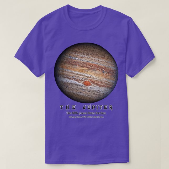 Camiseta El planeta Júpiter (Diseño del anverso)