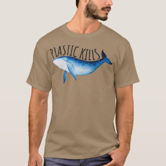 Camiseta El plástico mata a la conservación de los océanos,