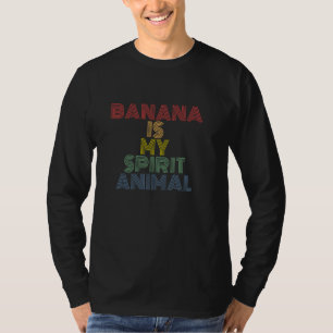 Camiseta El plátano es mi animal espiritual retro vintage a