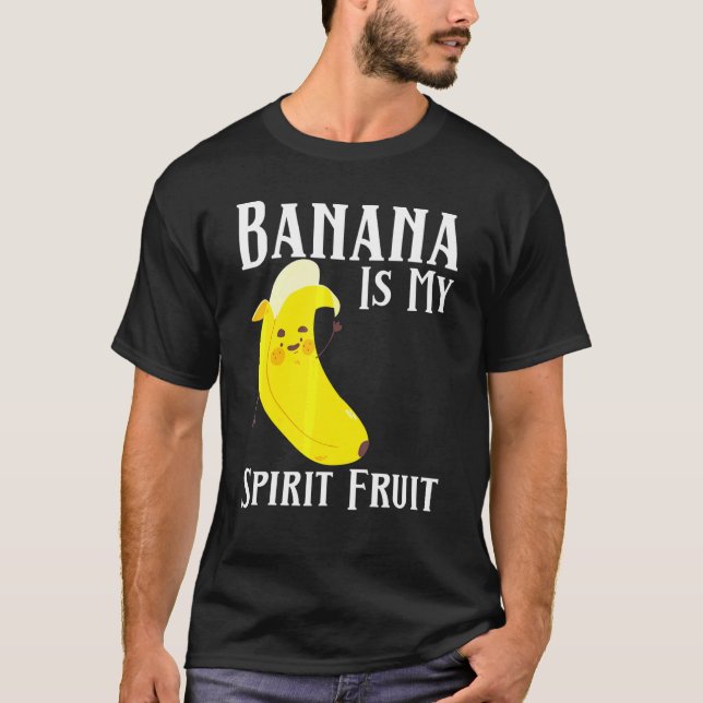 Camiseta El plátano es mi Espíritu Fruta Bananas Fruta Vega (Anverso)