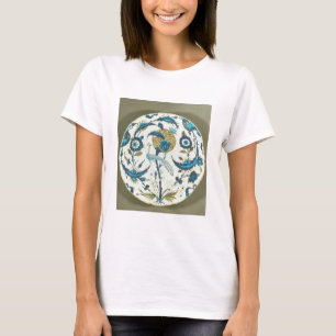 Camiseta El plato de Iznik pintado con un pavo real se
