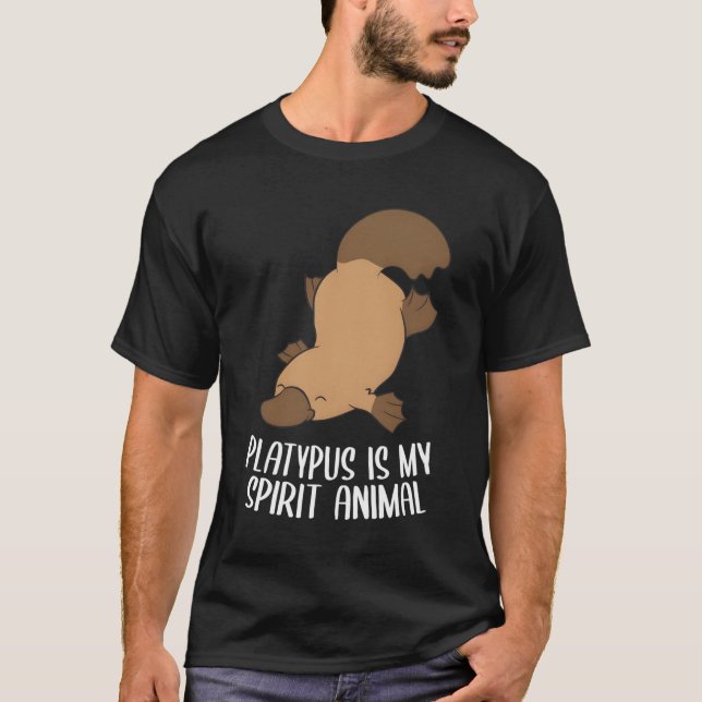 Camiseta El Platypus Es Mi Espíritu Animal Cute Platypus Lo (Anverso)