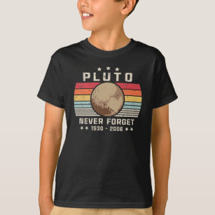 Camiseta El Pluto Nunca Olvidó El Espacio Retro Gracioso 19