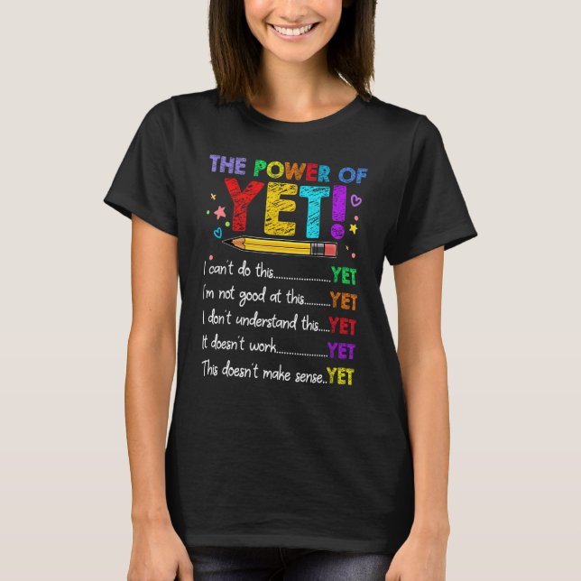 Camiseta El poder de amabilidad de los docentes de la menta (Anverso)