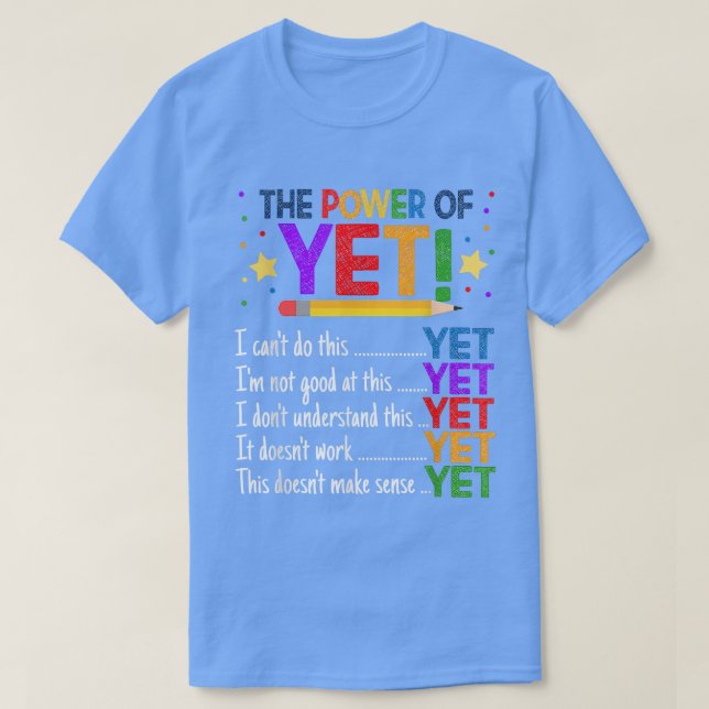Camiseta El poder de amabilidad de los docentes de la menta (Diseño del anverso)