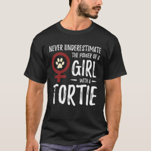 Camiseta El poder de la Chica Tortie Gato Feminista Mamá