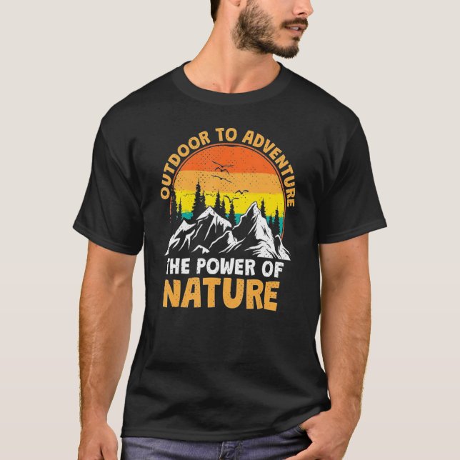 Camiseta El poder de la naturaleza explora (Anverso)