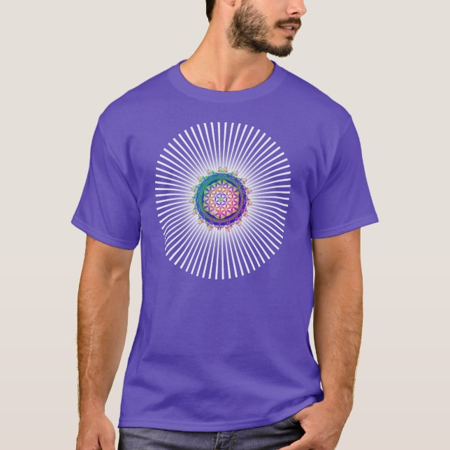 Camiseta El poder de las flores de la vida / Blume des Lebe (Anverso)