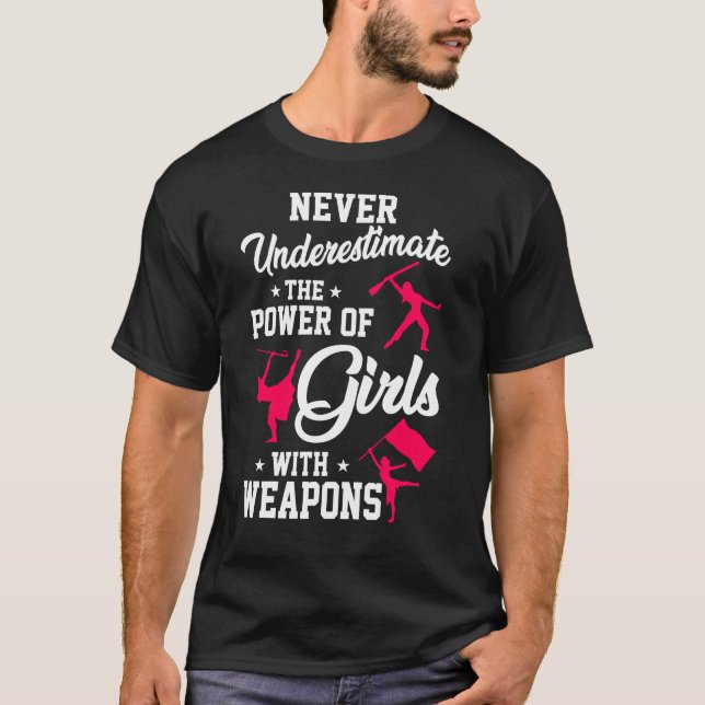 Camiseta El Poder De Los Chicas Con Armas En La Guardia De  (Anverso)