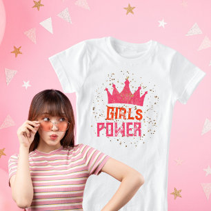 Camiseta El poder de los Chicas de la corona, Purpurina ros