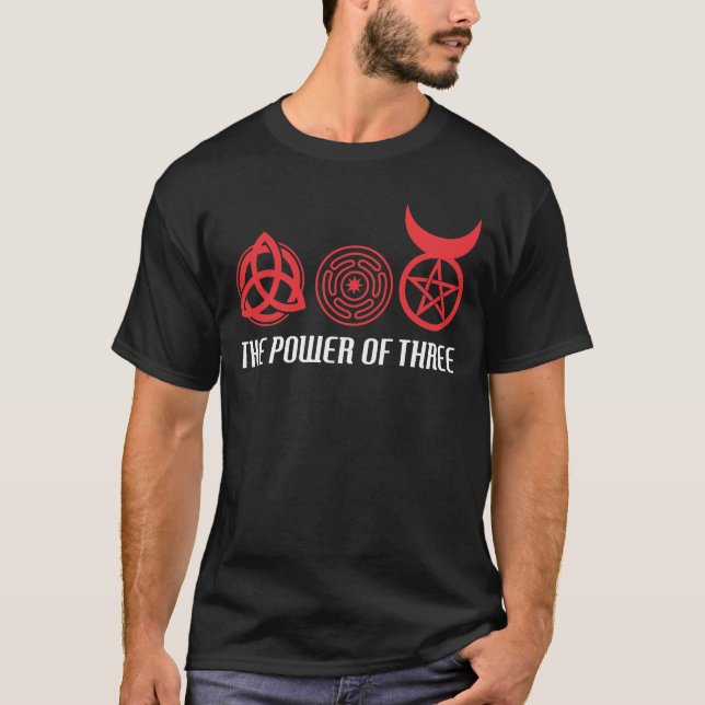 Camiseta El poder de tres ruedas de Triquetra Hecate, el Di (Anverso)