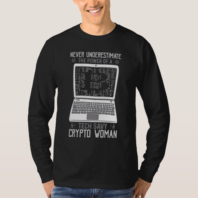 Camiseta El Poder De Vida De La Criptodivisa De La Seca De  (Anverso)